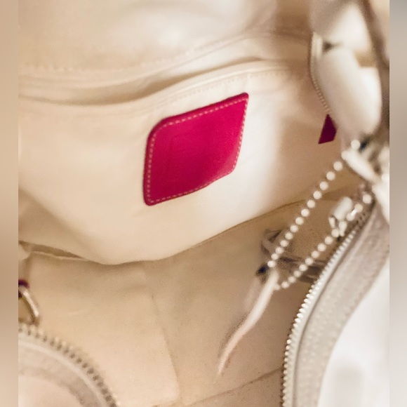 Coach White Sateen Bag - Picture 9 of 10